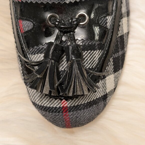 Plaid Block Heel Women's Shoe - Picture 3 of 4